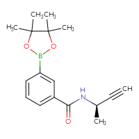Chemical structure of N-[(2R)-but-3-yn-2-yl]-3-(4,4,5,5-tetramethyl-1,3,2-dioxaborolan-2-yl)benzamide - CSSB02148211270