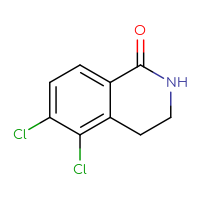 Chemical structure of 5,6-dichloro-1,2,3,4-tetrahydroisoquinolin-1-one - CSSB00000749647