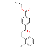 Chemical structure of ethyl 4-[3-(2-methylphenyl)propanoyl]benzoate - CSSB00020570750