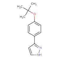 Chemical structure of 3-[4-(tert-butoxy)phenyl]-1H-pyrazole - CSSB00010957175