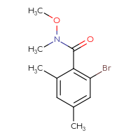 Chemical structure of 2-bromo-N-methoxy-N,4,6-trimethylbenzamide - CSSB21151590987