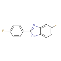 Chemical structure of 5-fluoro-2-(4-fluorophenyl)-1H-1,3-benzodiazole - CSSB00000809328