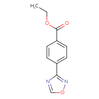 Chemical structure of ethyl 4-(1,2,4-oxadiazol-3-yl)benzoate - CSSB01992722188
