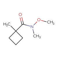 Chemical structure of N-methoxy-N,1-dimethylcyclobutane-1-carboxamide - CSSB00015415185