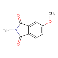 Chemical structure of 5-methoxy-2-methyl-2,3-dihydro-1H-isoindole-1,3-dione - CSSB00103313721