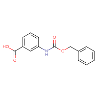 Chemical structure of 3-{[(benzyloxy)carbonyl]amino}benzoic acid - CSSB00011210698