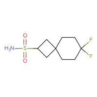 Chemical structure of 7,7-difluorospiro[3.5]nonane-2-sulfonamide - CSSB00121293980