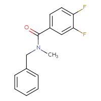 Chemical structure of N-benzyl-3,4-difluoro-N-methylbenzamide - CSSB00026859731