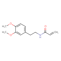 Chemical structure of N-[2-(3,4-dimethoxyphenyl)ethyl]prop-2-enamide - CSSB00000356239
