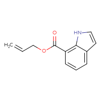 Chemical structure of prop-2-en-1-yl 1H-indole-7-carboxylate - CSSB00108701081