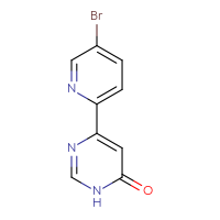 Chemical structure of 6-(5-bromopyridin-2-yl)-3,4-dihydropyrimidin-4-one - CSSB00019645425