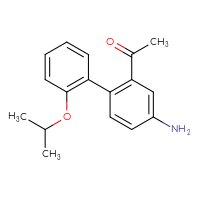 Chemical structure of 1-[4-amino-2'-(propan-2-yloxy)-[1,1'-biphenyl]-2-yl]ethan-1-one - CSSB06589715176