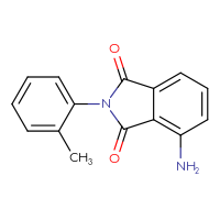 Chemical structure of 4-amino-2-(2-methylphenyl)-2,3-dihydro-1H-isoindole-1,3-dione - CSSB00030389076