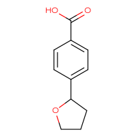 Chemical structure of 4-(oxolan-2-yl)benzoic acid - CSSB00010297434