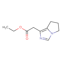 Chemical structure of ethyl 2-{5H,6H,7H-pyrrolo[1,2-c]imidazol-1-yl}acetate - CSSB00041786735