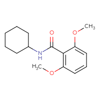 Chemical structure of N-cyclohexyl-2,6-dimethoxybenzamide - CSSB00030711652
