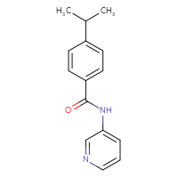 Chemical structure of 4-(propan-2-yl)-N-(pyridin-3-yl)benzamide - CSSB00026427500