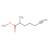 Chemical structure of methyl 2-methylhept-6-ynoate - CSSB06656618168