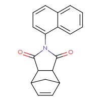 Chemical structure of 4-(naphthalen-1-yl)-4-azatricyclo[5.2.1.0²,⁶]dec-8-ene-3,5-dione - CSSB00121686541