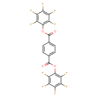 Chemical structure of 1,4-bis(2,3,4,5,6-pentafluorophenyl) benzene-1,4-dicarboxylate - CSSB00020620976