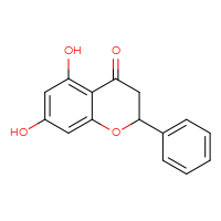 Chemical structure of 5,7-dihydroxy-2-phenyl-3,4-dihydro-2H-1-benzopyran-4-one - CSSB00015189898