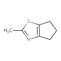 Chemical structure of 2-methyl-4H,5H,6H-cyclopenta[d][1,3]thiazole - CSSB00012185044