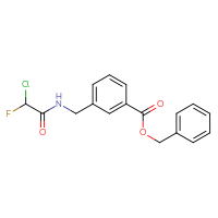 Chemical structure of benzyl 3-[(2-chloro-2-fluoroacetamido)methyl]benzoate - CSSB21332167297