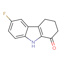 Chemical structure of 6-fluoro-2,3,4,9-tetrahydro-1H-carbazol-1-one - CSSB00000721809