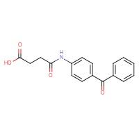 Chemical structure of 3-[(4-benzoylphenyl)carbamoyl]propanoic acid - CSSB00020583426