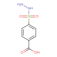 Chemical structure of 4-(hydrazinesulfonyl)benzoic acid - CSSB00000694002