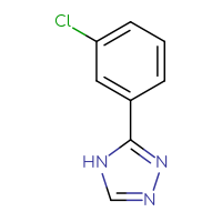 Chemical structure of 3-(3-chlorophenyl)-4H-1,2,4-triazole - CSSB00000144128