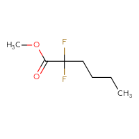 Chemical structure of methyl 2,2-difluorohexanoate - CSSB00000102714