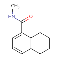 Chemical structure of N-methyl-5,6,7,8-tetrahydronaphthalene-1-carboxamide - CSSB00103310340