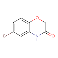 Chemical structure of 6-bromo-3,4-dihydro-2H-1,4-benzoxazin-3-one - CSSB00000244627
