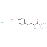 Chemical structure of 2-amino-4-(4-methoxyphenyl)-N,N-dimethylbutanamide hydrochloride - CSSB20963524600