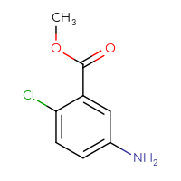 Chemical structure of methyl 5-amino-2-chlorobenzoate - CSSB00000736392