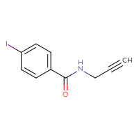 Chemical structure of 4-iodo-N-(prop-2-yn-1-yl)benzamide - CSSB00000175908