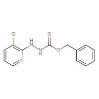 Chemical structure of N'-(3-chloropyridin-2-yl)(benzyloxy)carbohydrazide - CSSB21332336179