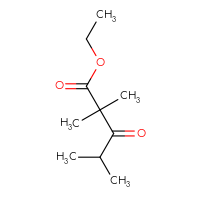 Chemical structure of ethyl 2,2,4-trimethyl-3-oxopentanoate - CSSB00011264009