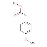 Chemical structure of methyl 2-(4-methoxyphenyl)acetate - CSSB00000148849