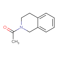 Chemical structure of 1-(1,2,3,4-tetrahydroisoquinolin-2-yl)ethan-1-one - CSSB00000152829