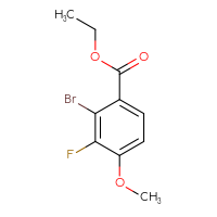 Chemical structure of ethyl 2-bromo-3-fluoro-4-methoxybenzoate - CSSB00135243953