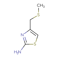 Chemical structure of 4-[(methylsulfanyl)methyl]-1,3-thiazol-2-amine - CSSB00011399159