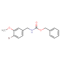 Chemical structure of benzyl N-[(4-bromo-3-methoxyphenyl)methyl]carbamate - CSSB02517401207