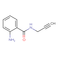Chemical structure of 2-amino-N-(prop-2-yn-1-yl)benzamide - CSSB00000204693