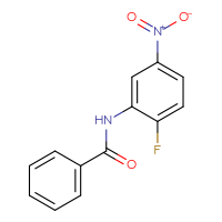 Chemical structure of N-(2-fluoro-5-nitrophenyl)benzamide - CSSB00020585469