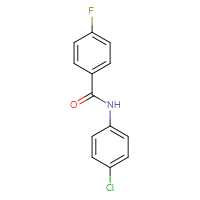 Chemical structure of N-(4-chlorophenyl)-4-fluorobenzamide - CSSB00000249965