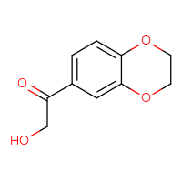Chemical structure of 1-(2,3-dihydro-1,4-benzodioxin-6-yl)-2-hydroxyethan-1-one - CSSB00011934277
