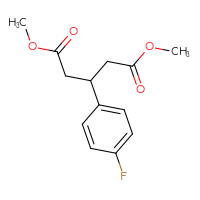 Chemical structure of 1,5-dimethyl 3-(4-fluorophenyl)pentanedioate - CSSB00020620175
