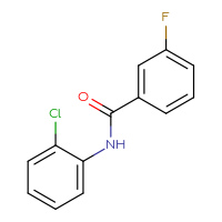 Chemical structure of N-(2-chlorophenyl)-3-fluorobenzamide - CSSB00103421800